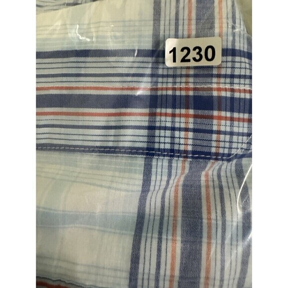 Dickies Shirt Mens 3XL Blue Plaid Short Sleeve Temp-iQ Performance Work - Picture 11 of 11